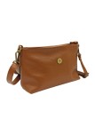 Soleil Chic Sac bandouliere cuir Anneau Besace Graine Camel