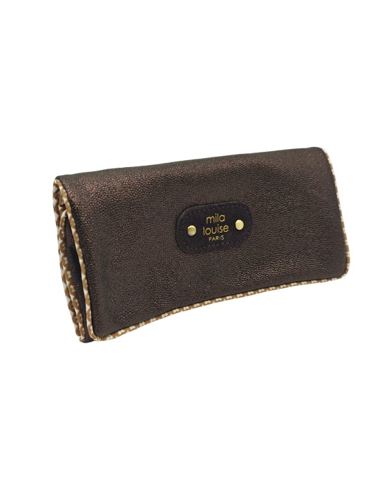 Mila Louise Pochette bijoux BIJOU AR6 BRUN DARK