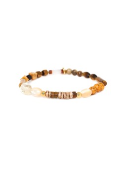 COLORAMA bracelet extensible zanzibar 2 Nature Bijoux