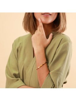 COLORAMA bracelet extensible zanzibar 2 Nature Bijoux