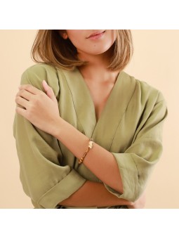 COLORAMA bracelet extensible zanzibar 3 Nature Bijoux