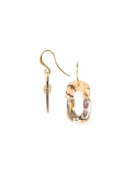 DOUBLE YOU boucles d'oreilles paua Nature Bijoux