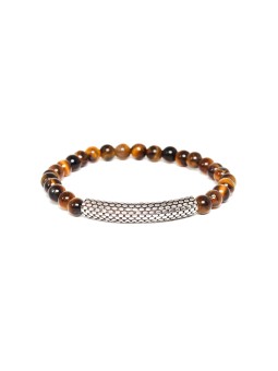 SERPENT bracelet extensible oeil du tigre Nature Bijoux