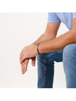 SERPENT bracelet extensible oeil du tigre Nature Bijoux