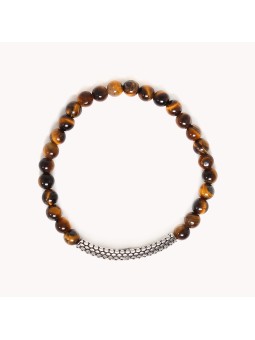 SERPENT bracelet extensible oeil du tigre Nature Bijoux