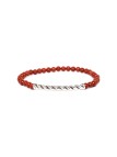 SPIRAL bracelet jaspe rouge Nature Bijoux