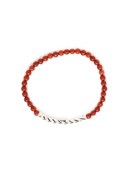 SPIRAL bracelet jaspe rouge Nature Bijoux