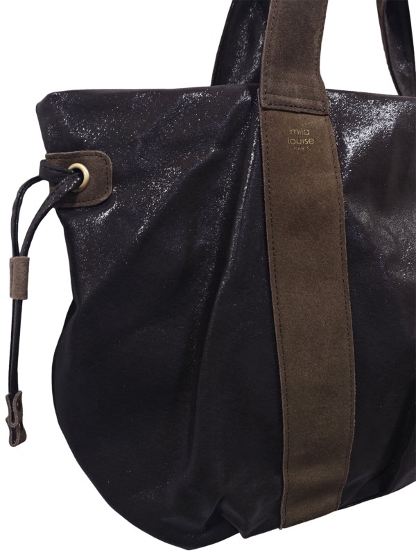 Mila Louise Sac Cabas PRUDY LX1 Fume Kaki