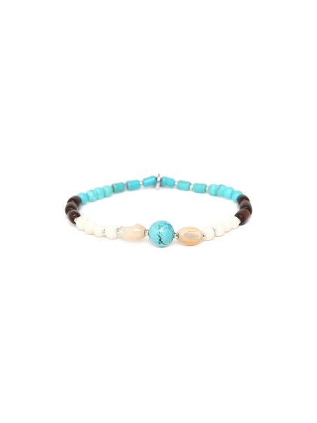 MALIBU bracelet extensible 1 perle ronde Nature Bijoux