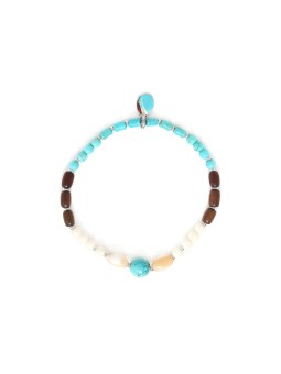 MALIBU bracelet extensible 1 perle ronde Nature Bijoux