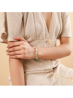 MENTHE A L'EAU bracelet extensible tube Nature Bijoux