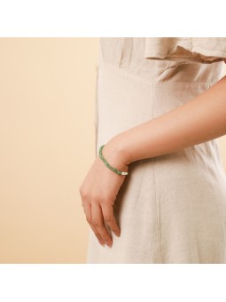 MENTHE A L'EAU bracelet extensible duo matière Nature Bijoux