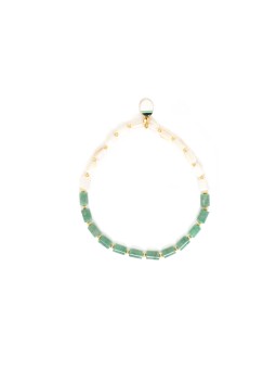 MENTHE A L'EAU bracelet extensible duo matière Nature Bijoux