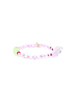 NENUPHAR bracelet extensible coquillage mauve Nature Bijoux
