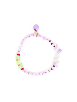 NENUPHAR bracelet extensible coquillage mauve Nature Bijoux