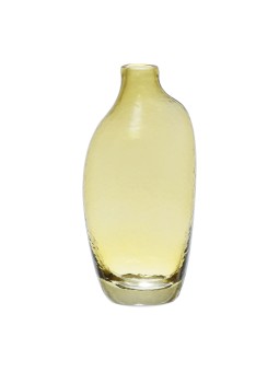 Vase Amore Jaune en verre 9.5 x 7 x H20cm - SEMA DESIGN