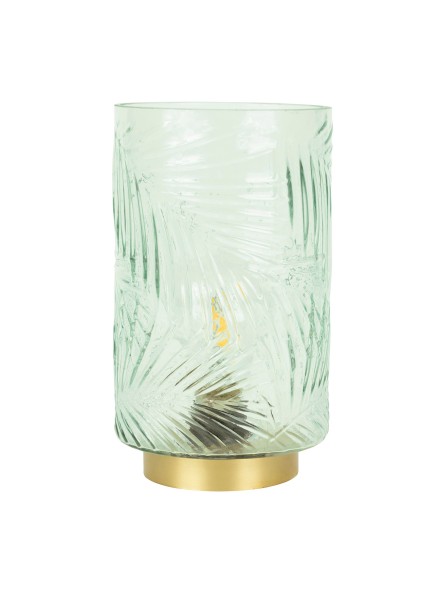 Lampe LED cylindre Chik vert D12 x H21cm SEMA DESIGN