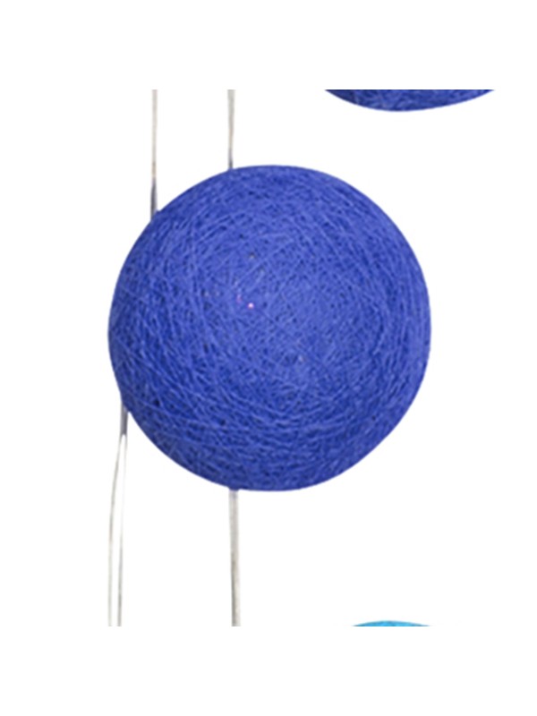Guirlande 10 boules LED Tissu Bleu SEMA DESIGN