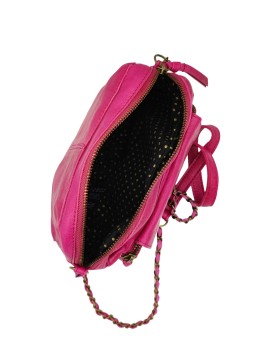 PIECES Pcnaina Sac Bandoulière Cuir Festival Fuchsia