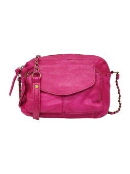 PIECES Pcnaina Sac Bandoulière Cuir Festival Fuchsia