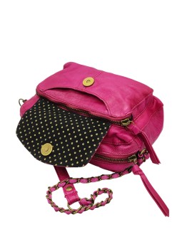 PIECES Pcnaina Sac Bandoulière Cuir Festival Fuchsia