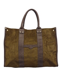 Mila Louise Sac Shopping PRUDENCE VFR1 FUME KAKI
