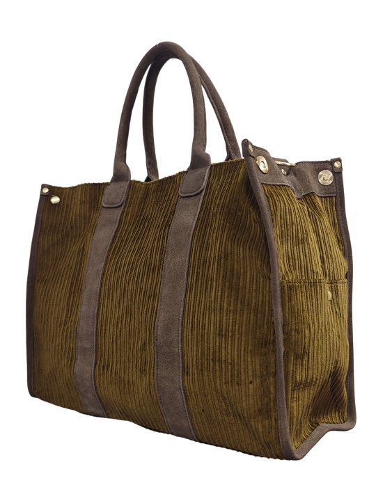 Mila Louise Sac Shopping PRUDENCE VFR1 FUME KAKI