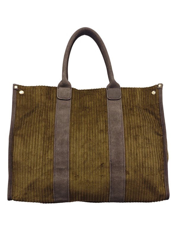 Mila Louise Sac Shopping PRUDENCE VFR1 FUME KAKI