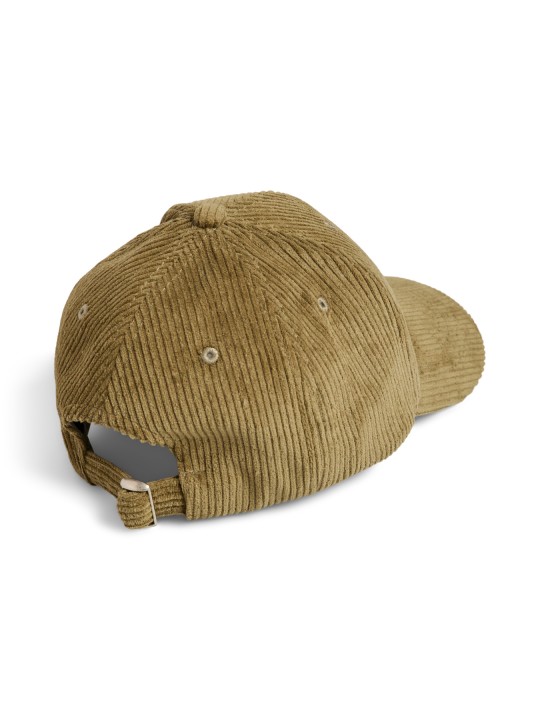 PIECES PCJENNY Casquette en velours femme  Avocado Gold text DIVA