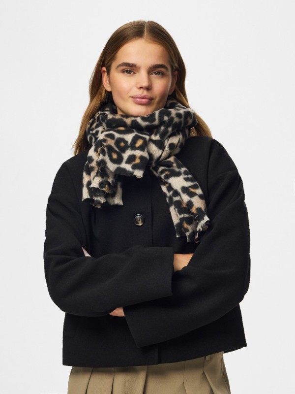 PIECES PCJORNA LONG SCARF Foulard 17144833 Black LEO