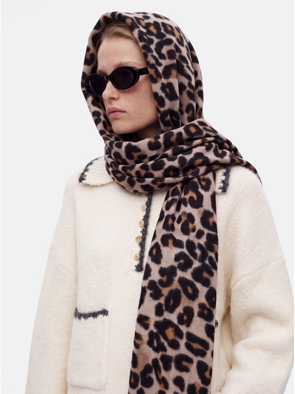 PIECES PCJORNA LONG SCARF Foulard 17144833 Black LEO