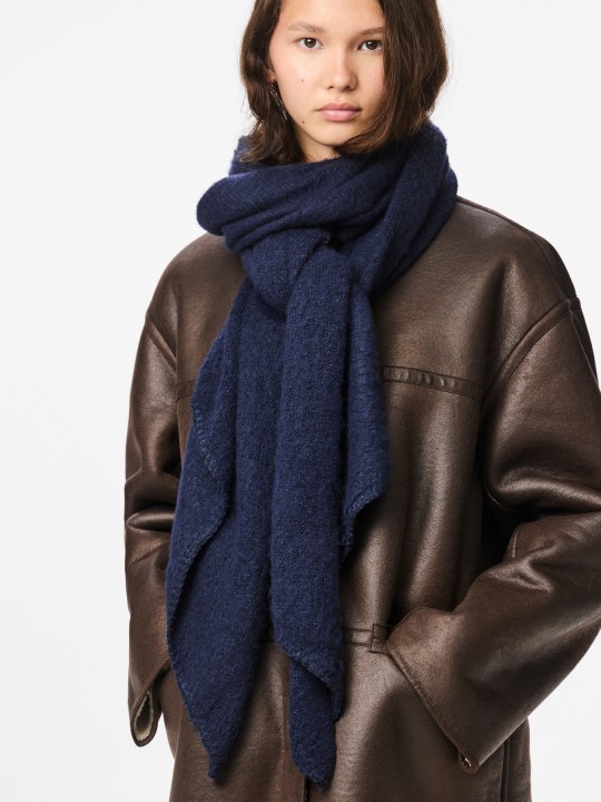 PIECES PCPYRON LONG SCARF Foulard 17076047 Maritime Blue