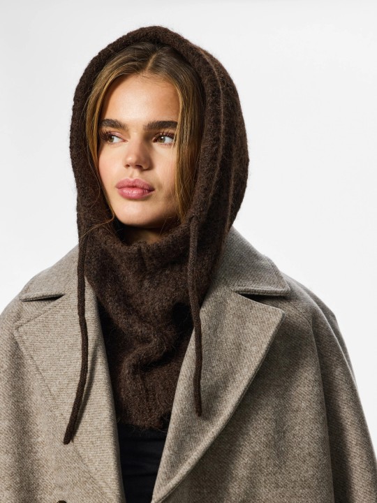 PIECES PCNAMBI BALACLAVA NOOS BC 17154954 Hot Fudge Brown
