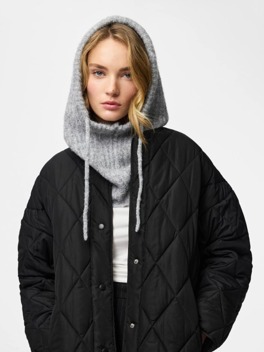 PIECES PCNAMBI BALACLAVA NOOS BC 17154954 Light Grey Melange