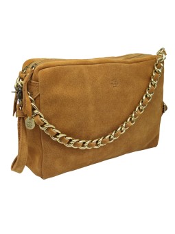 Sac bandoulière MAMA XL V Camel Mila louise