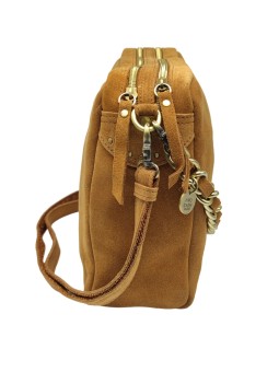 Sac bandoulière MAMA XL V Camel Mila louise