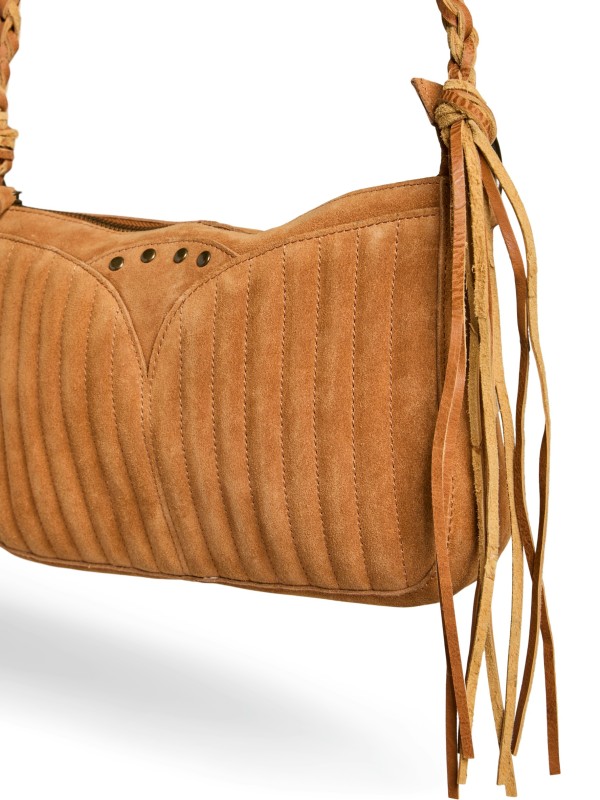 PIECES PCJANE SUEDE CROSS BODY FC Bags 17160059 Cognac