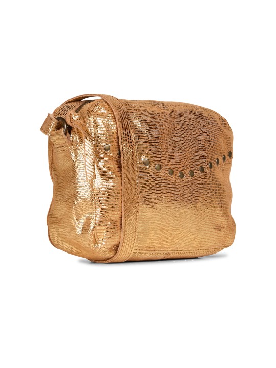 PIECES PCALINA STUDDED CROSS BODY FC Bags 17149403 Copper Metallic
