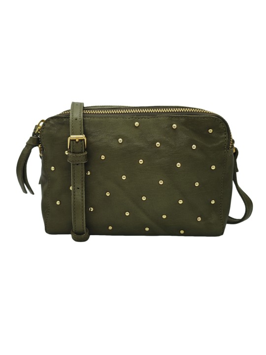 PIECES PCAJINA STUDDED CROSS BODY FC Bag 17149407 Kaki