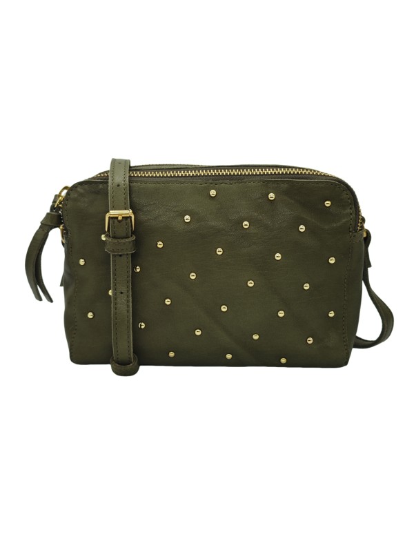 PIECES PCAJINA STUDDED CROSS BODY FC Bag 17149407 Kaki
