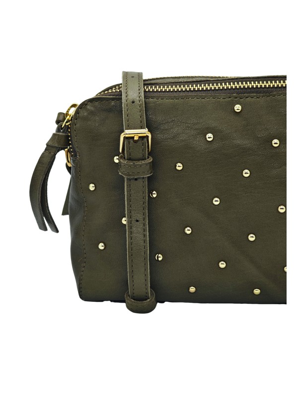 PIECES PCAJINA STUDDED CROSS BODY FC Bag 17149407 Kaki