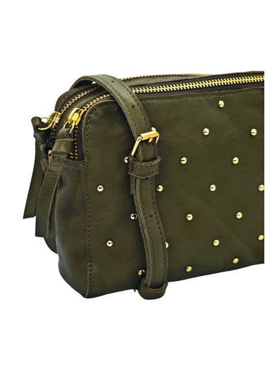 PIECES PCAJINA STUDDED CROSS BODY FC Bag 17149407 Kaki