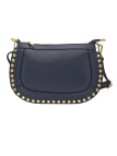 Soleil Chic Pochette bandoulière Clouté cuir Marine