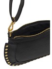 Soleil Chic Pochette bandoulière Clouté cuir Noir