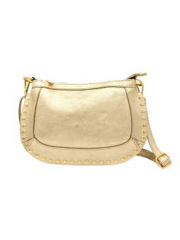 Soleil Chic Pochette bandouliere Clouté cuir Or