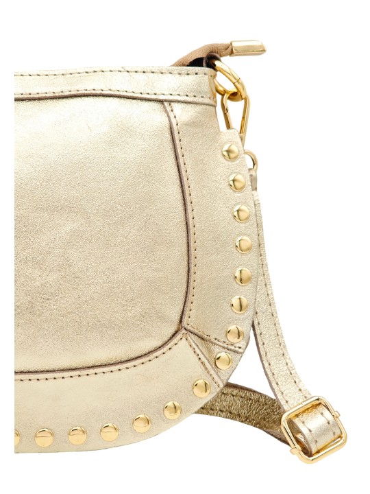 Soleil Chic Pochette bandouliere Clouté cuir Or