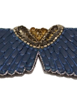 Bracelet brodé ANGY Marine NAHUA