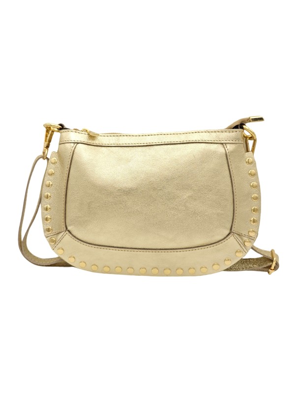 Soleil Chic Pochette bandouliere Clouté cuir Or