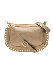 Soleil Chic Pochette bandoulière Clouté cuir Champagne