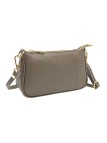 Soleil Chic Petite Pochette bandoulière cuir Taupe Fonce